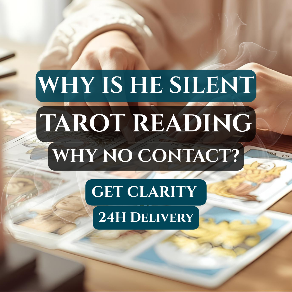 Why Is He Silent Tarot Reading  No Contact Distant Insight
